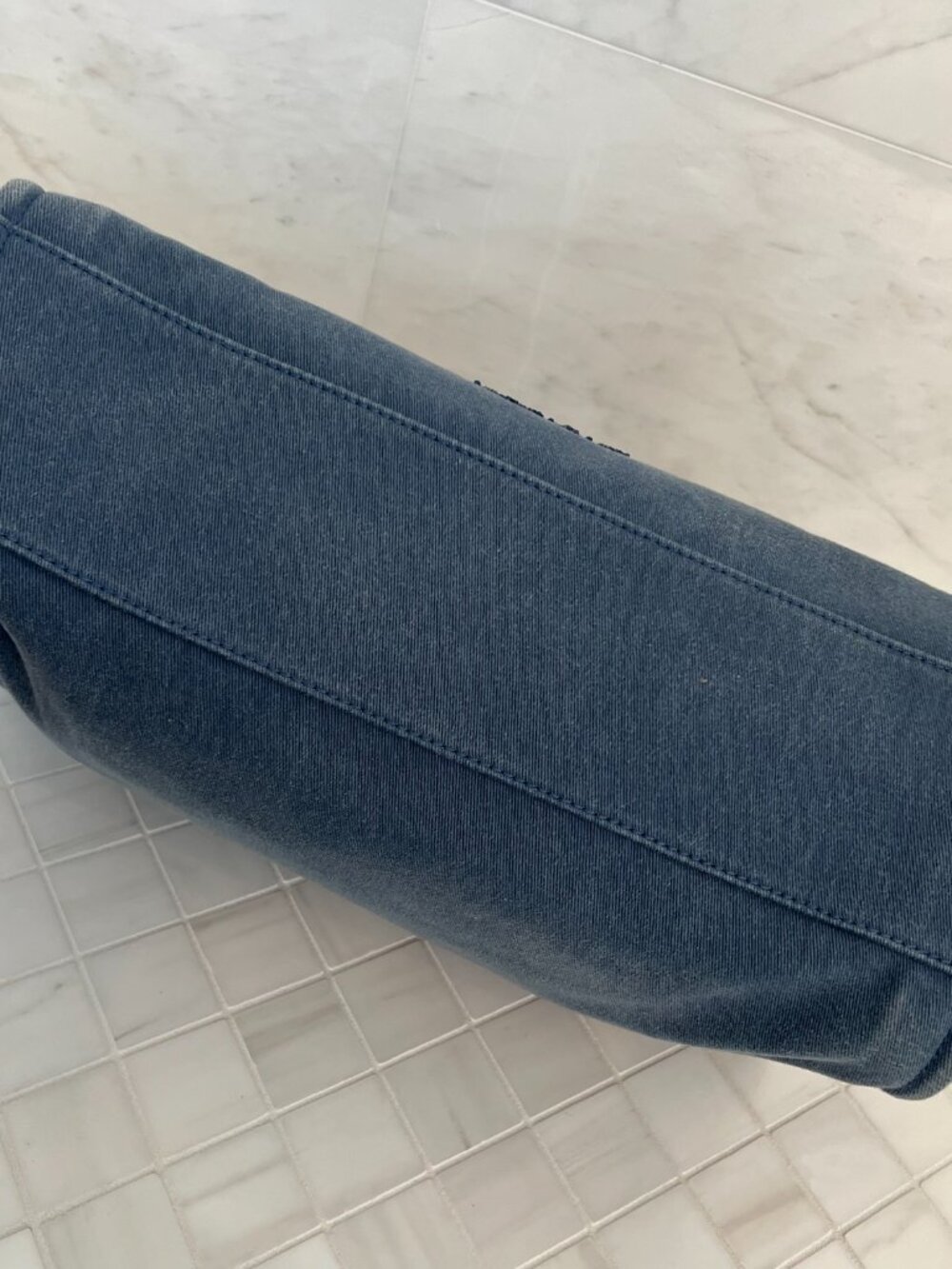 Chanel Blue Sequins canvas tote  Deauville large size - Picture 8 of 17